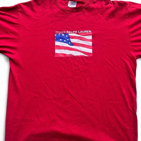 Ralph Lauren x Chaps USA Flag Men's XL Graphic T-Shirt - Picture 1 of 6